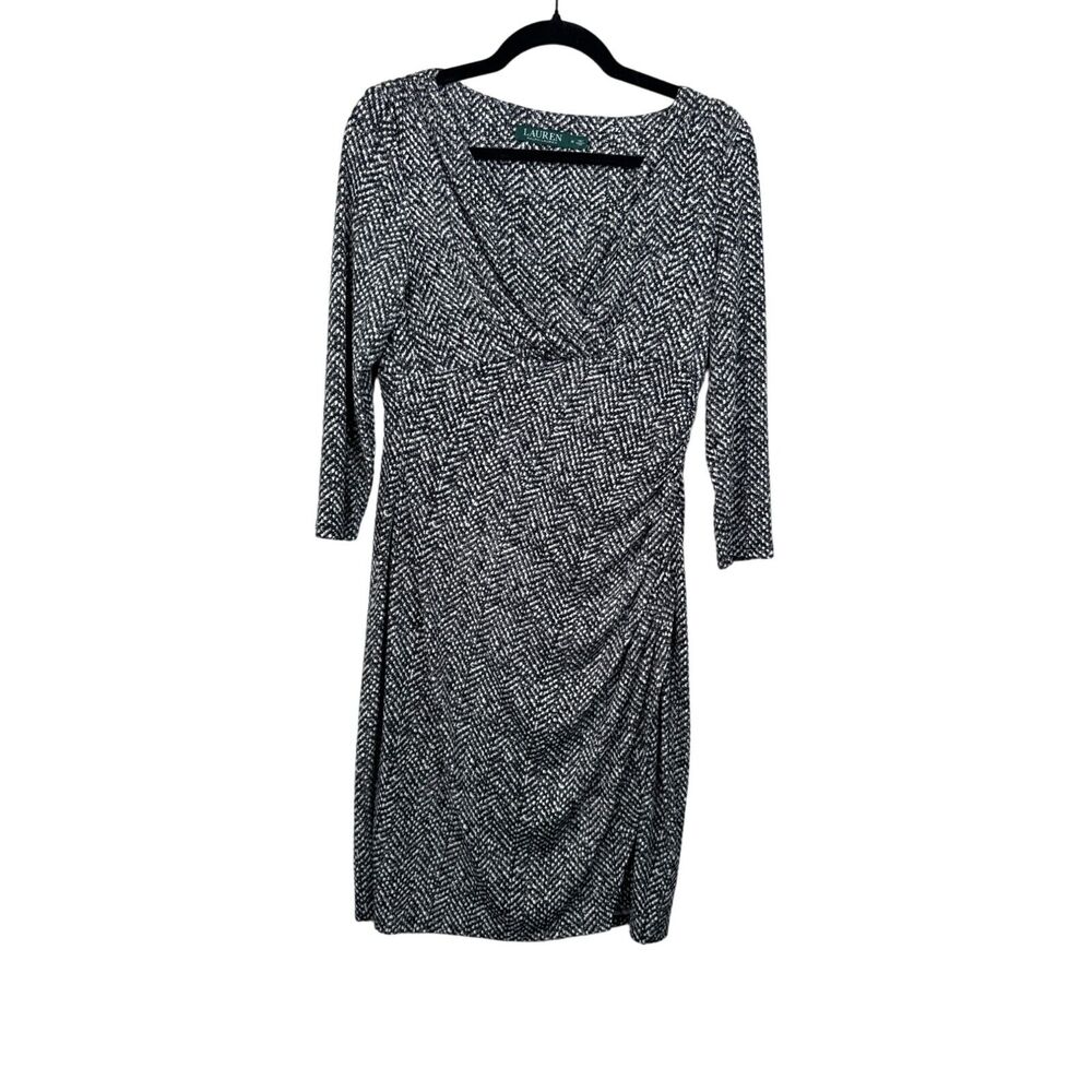 Lauren Ralph Lauren Womens Houndstooth Dress Size 6 Soft‎ Comfort Cozy